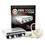 A boxed Pro Tools recording studio,
