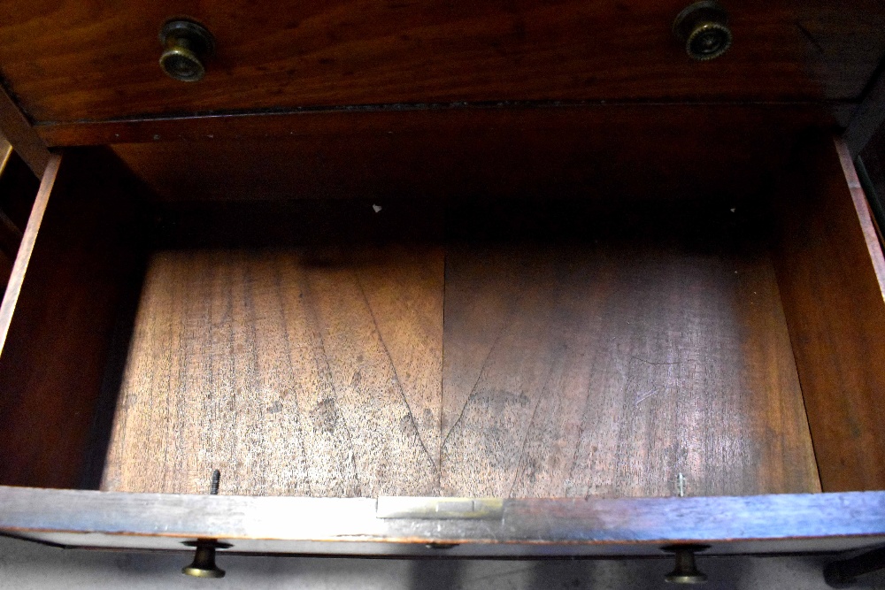 A good 19th century mahogany chest of small proportions, the top cross-banded with rosewood, - Image 3 of 6