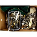 A very large quantity of plated flatware,