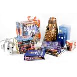 A quantity of Doctor Who related ephemera and collectibles to include a large Dalek figure (af),