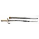 A French chassepot sword bayonet,