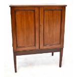 An Edwardian mahogany collector's cabinet,