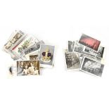 Approximately eighty postcards, some depicting various disasters to include fires, floods,