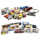 A quantity of modern diecast and other model cars and vehicles to include a Lledo 'Beano' comic