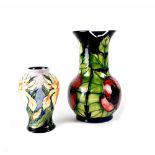 A Moorcroft 'Yellow Orchid' vase of baluster form, year 2000,