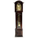 A Georgian-style mahogany longcase clock,