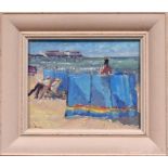 PAUL DARLEY; oil on board 'Easterly Cromer', signed and titled verso, 19 x 23.5cm, framed.