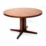 A Veile Stole Mobelfabrik Danish rosewood extendable dining table,