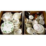 Part tea and coffee sets comprising a Wedgwood 'Lichfield' pattern part tea and dinner set, W4156,