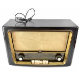 A vintage Philips Bakelite-cased radio, model no.MK39969.