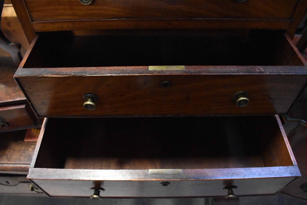 A good 19th century mahogany chest of small proportions, the top cross-banded with rosewood, - Image 2 of 6