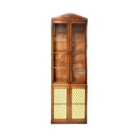 A pair of Regency mahogany glazed bookcases,