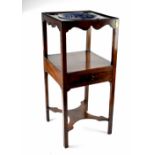 A 19th century mahogany washstand,