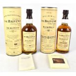 WHISKY; two bottles of The Balvenie Double Wood 'Aged 12 Years' Single Malt Scotch Whisky, 40%,