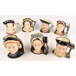 ROYAL DOULTON; seven character jugs comprising Henry VIII and his six wives (7).Additional