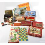 A mixed group of toys including loose model cars and vehicles with Corgi examples including The