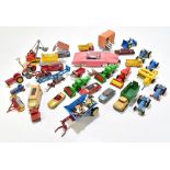 A mixed group of loose model cars and vehicles including a small number of Dinky and Corgi with