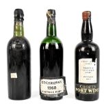 PORT; three bottles comprising Croft’s Vintage 1945 bottled 1947, Offley Boa Vista 1950 (no label)