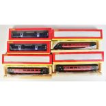 HORNBY; four boxed coaches comprising R4097D Virgin MK3 Standard Class Coach '42322', R4098E