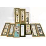 THOMAS STEVENS; seven silk bookmarks comprising a Robert Burns example, 'We Praise Thee O God', '