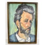 UNATTRIBUTED; oil on board, portrait of bearded gentleman, 44 x 30.8cm, framed and glazed.Additional