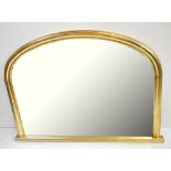 A modern gilt overmantel mirror, width 113cm, height 81cm.