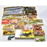 AIRFIX; a group of thirteen boxed models and kits including German E-Boat, B.R. Mogul, Evening Star,