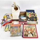 A quantity of ephemera including Ordnance Survey folded maps, Royal commemorative souvenir books,