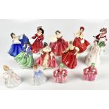 ROYAL DOULTON; thirteen assorted figures including HN3365 ‘Patricia’, HN3622 ‘Winter Time’, etc (