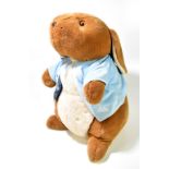 EDEN TOYS; a large plush Peter Rabbit soft toy with signature blue jacket inscribed 'Peter',