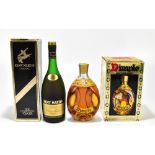 MIXED SPIRITS; a single bottle of Dimple Scotch Whisky, and a bottle of Remy Martin Cognac, each