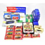 A mixed group of boxed model vehicles including Esso Collection Road Tanker, Corgi AEC Regal