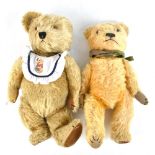 CHILTERN; a c1950s 'Hugmee' golden mohair teddy bear and a further Chiltern example (2).Additional