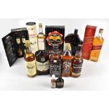 WHISKY; six individual bottles of blended Whisky comprising Johnnie Walker Red Label, Blairmhor '