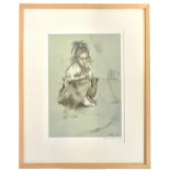 HAROLD RILEY DL DLIT FRCS DFA AT (born 1934); pencil signed limited edition print, 'Girl in Mother's