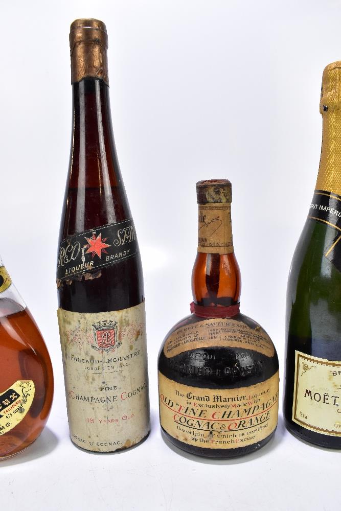 MIXED SPIRITS; five bottles comprising Grand Marnier 'Old Fine Champagne Cognac & Orange' liqueur, - Image 3 of 4