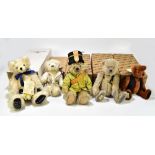 DEANS; four boxed teddy bears including Captain Henry Samuel Dean and Percy, also a Hermann