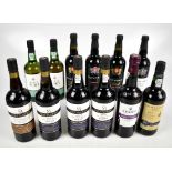 PORT;  twelve bottles comprising four Taylor's, four Maynard's, a single Croft, a Tesco 2011 LBV and