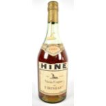 COGNAC; a single bottle of Hine Vieux Cognac.Additional InformationLevel mid shoulder, some scuffs