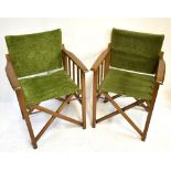 GEEBRO; a set of four vintage director's chairs.Additional InformationMinor surface scratches,