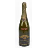 CHAMPAGNE; a single bottle of Rene Brisset Brut 1964 Vintage Champagne.Additional InformationHeavy