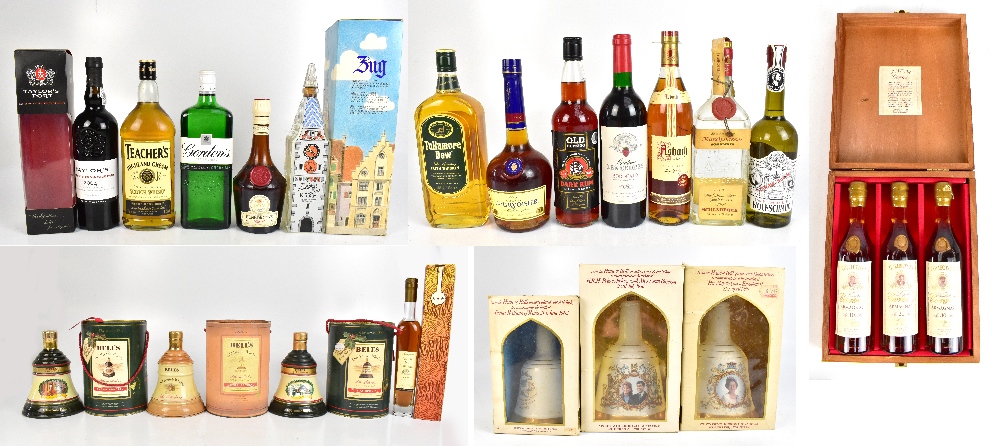 MIXED SPIRITS: six boxed Bell's blended Scotch Whiskies including commemorative examples for