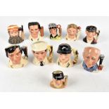 ROYAL DOULTON; eight cricketing themed limited edition of 9500 small size character jugs