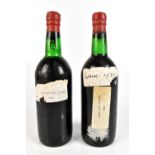PORT; two single bottles of 1970 Vintage Port comprising Warre's and Graham's, both with replacement