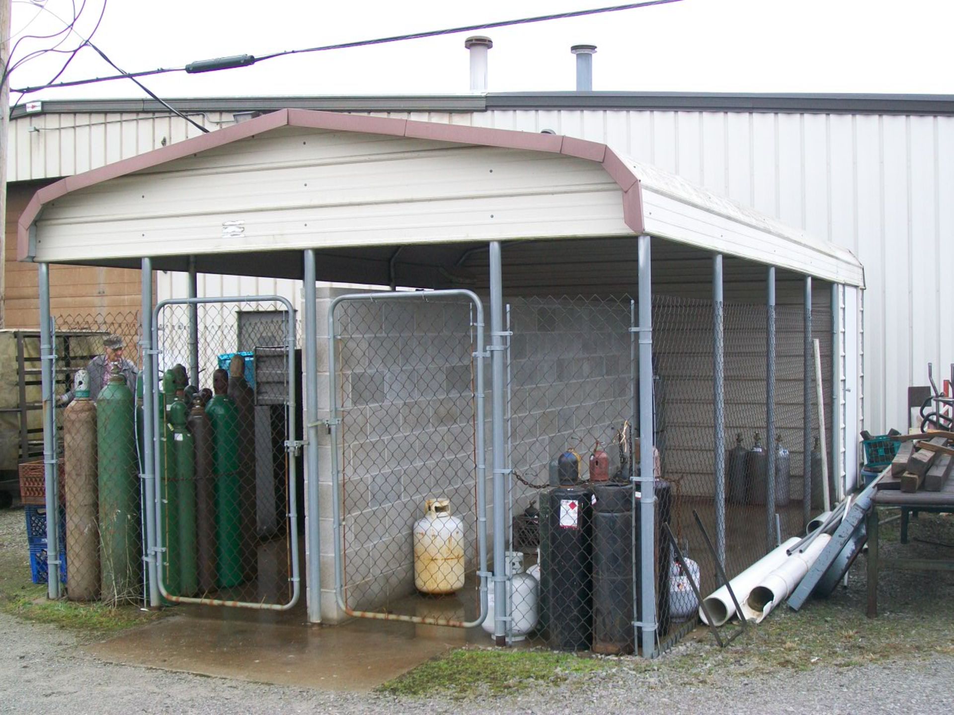 PORTABLE SHED, APPROX 15'X30' - Image 2 of 2