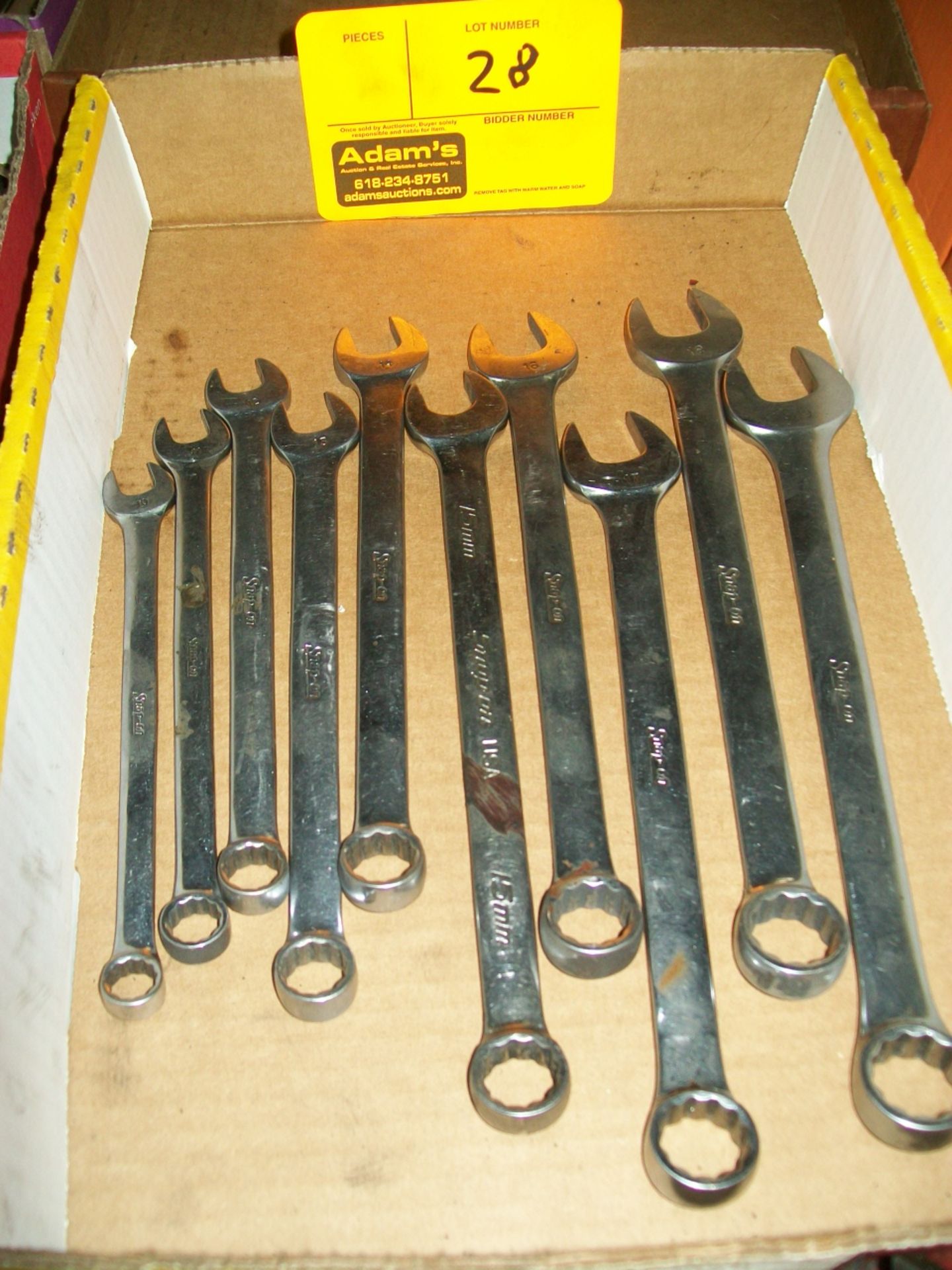 SET OF METRIC SNAP-ON WRENCHES