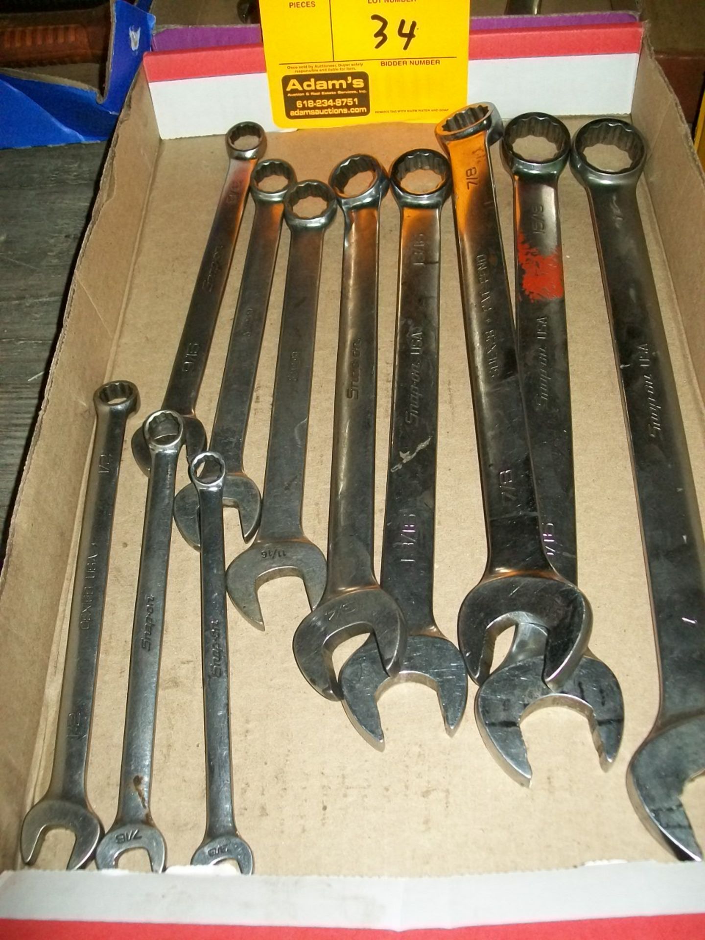 SET OF SNAP-ON STANDARD WRENCHES