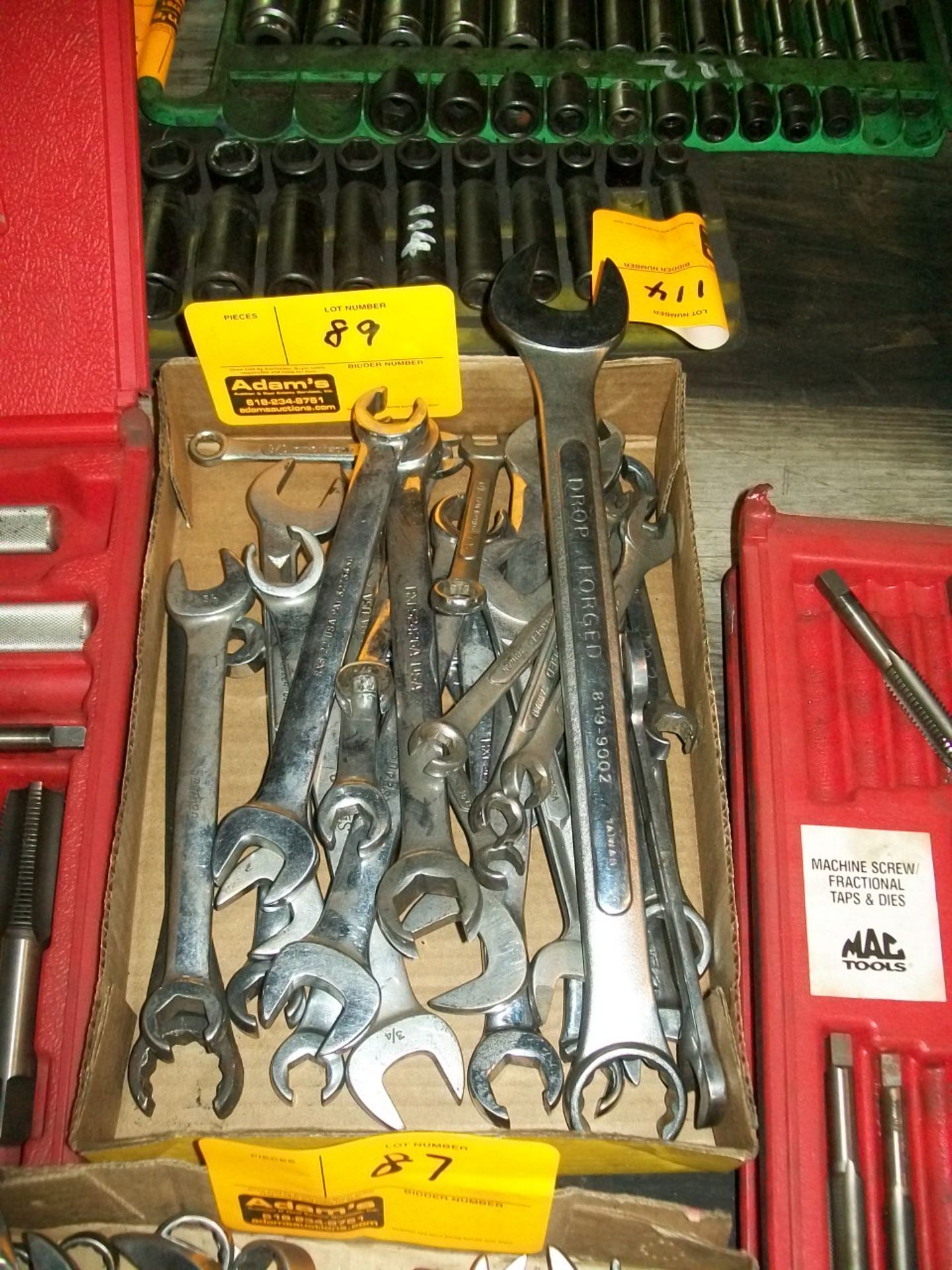FLAT OF LINE WRENCHES
