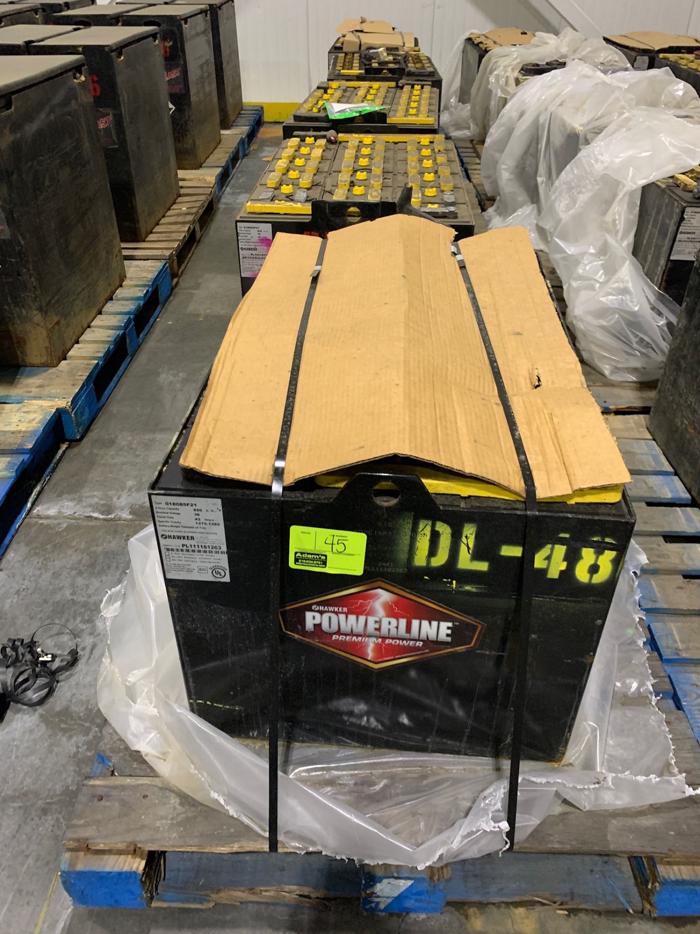 (5) Forklift batteries