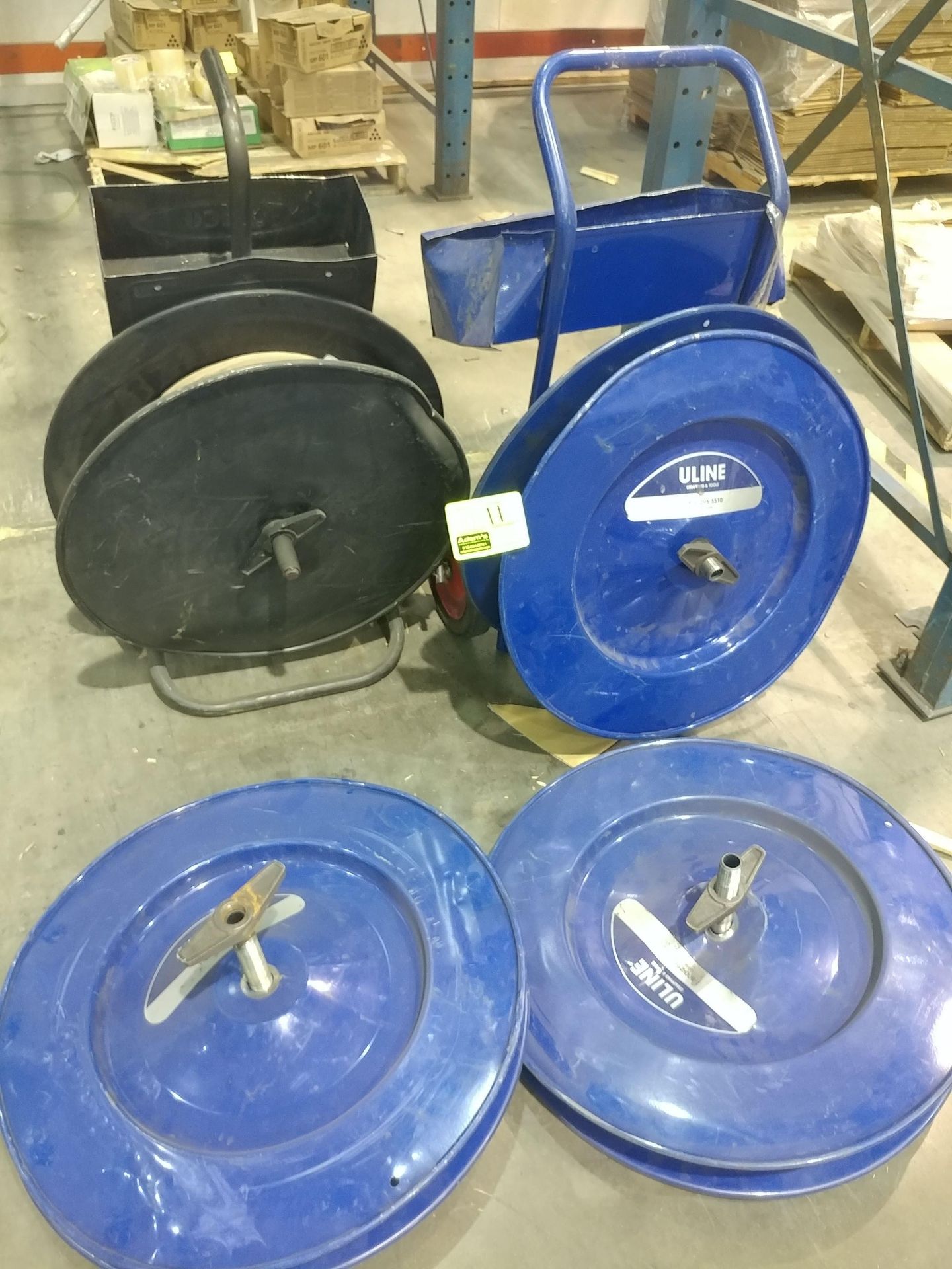 (4) reels for strapping bander